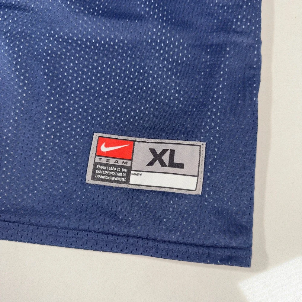 Nike Basketball Jersey Mens XL Navy Blue Excellent Reversible Mesh Tank Top‎